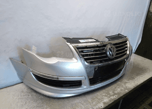 Zderzak przód przedni do vw volkswagen passat B6 LA7W srebrny dokładaka ! 4