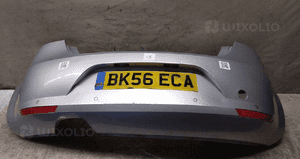 $ ZDERZAK TYŁ TYLNY DO SEAT LEON II 2 HB PDC LY7W SREBRNY 1