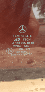 Szyba prawy tył tylna prawa Mercedes ML W163 AS3 A1637351010 4