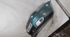 Zderzak przód przedni volvo V50 błękitny morski halogeny 2