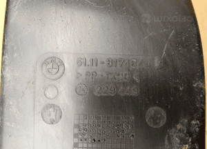 Rura dolot kanał powietrza chłodzenie tarczy prawe BMW 5 E39 8174844 6