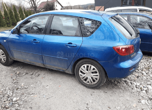 Mazda 3 BK 03-09 drzwi lewy tył tylne lewe w kolor 27B szyba lampa 1