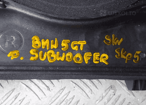 Subwoofer prawy bmw 5 gt 65139225830 5