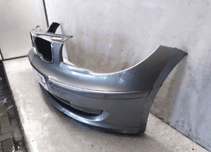 ^ ZDERZAK PRZÓD PRZEDNI BMW E87 LIFT FL SERIA 1 BLUE WATER BŁĘKITNY PDC CZUJNIKI HALOGENY 3