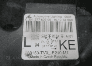 Honda civic ix lampa przód przednia przód lewa zwykła 33150-TV0 4