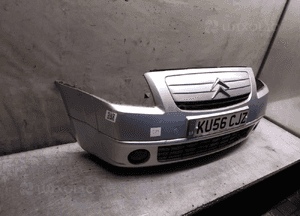 Zderzak przód przedni do citroen C2 grill kod kolor ezrc srebrny 4