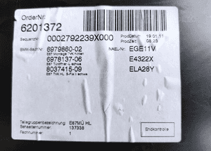 Bmw 1 E87 boczek tapicerka drzwi lewy tył tylny skóra 6979860-02 3