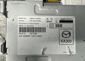 Moduł radia sterownik mazda 6 GMM666DRX 5