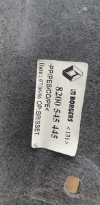 Boczek tapicerka bagażnika lewy tył Renault Megane II CC Cabrio 8200545445 4