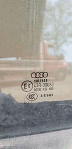 Mechanizm ramka drzwi prawy przód Audi A6 C6 6