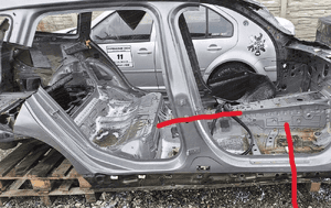 Bmw 3 G20 G21 ćwiartka prawa błotnik słupek prawy środkowy b próg bok 1