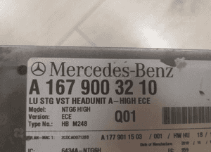 Radio nawigacja Mercedes-Benz OE A1679003210 2