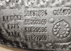 Fiat Grande Punto 1.2 1.4 8V osłona termiczna katalizatora 51831884 2