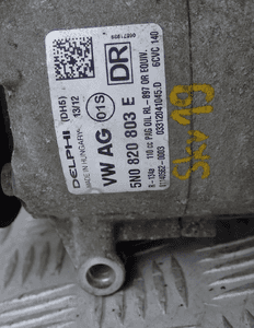 VW SKODA SEAT SPRĘŻARKA KLIMATYZACJI 5N0820803E RADOM 4