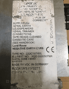 Radio kaseta XQD000050 LAND ROVER DISCOVERY 2 II 2