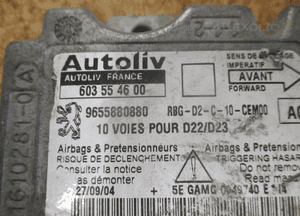 MODUŁ SENSOR AIR BAG PEUGEOT 407 9655880880 2