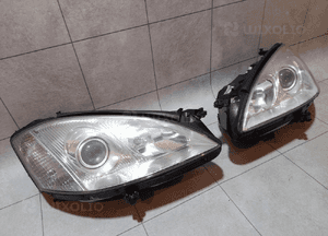 Mercedes W221 lampa prawa przed lift oryginał igła 1