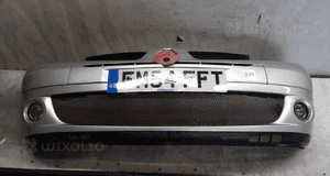 Zderzak przód przedni renault clio 2 ii lift fl TED69 srebrny halogeny 1