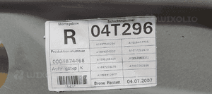 Mechanizm podnośnik szyby prawy przód Mercedes W245 A1697203079 4
