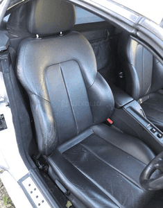 Mercedes SLK 170 fotel PRAWY czarna skora tapicerka skórzana 1