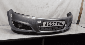 Zderzak przód przedni do opel astra h 3 iii lift fl halogeny szary Z163 2