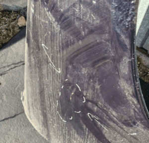 MERCEDES S 220 błotnik przód przedni lakier 359 4