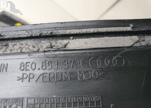 A4 B6 listwy nakładki progu komplet 8E0853373C 6