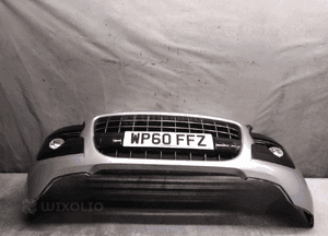 Zderzak przód przedni peugeot 3008 ezrc srebrny halogeny 1