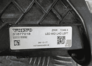 LAMPA PRZÓD PRZEDNIA LEWA VOLVO V40 II LIFT FULL LED 31677018 2016-2019 16