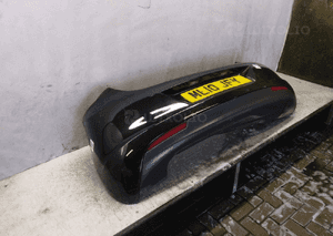 Zderzak tył tylny opel astra j 4 iv Z22C czarny 5D 5 drzwi hb 5