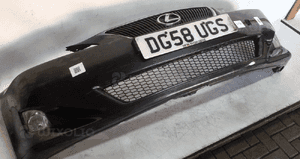 Zderzak przód przedni do lexus is 2 gen ii szary grafitowy grafit halogeny 2