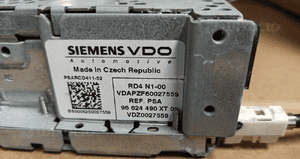 Radio cd siemens citroen C3 nr 96624490XT 3