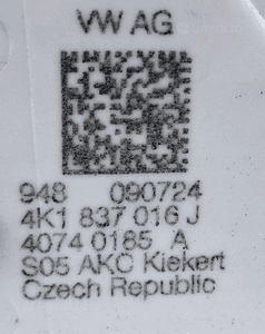 Audi A6 C8 Zamek drzwi PRAWY PRZEDNI 4K1837016J 4