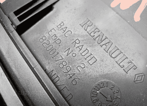 Osłona zaślepka deski konsoli dekor Renault Megane II 2 8200178946 4