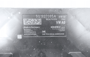 MODUŁ STEROWNIK BCM KOMFORTU VOLKSWAGEN SKODA 5Q1937085A 4