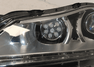 Jaguar xj X351 xjl long 09- lampa lampy reflektor reflektory przód przednie lewa prawa komplet xenon nieskrętny przetwornice oryginał 19