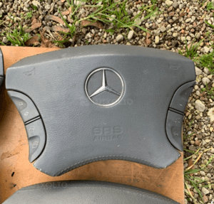 MERCEDES s 220 cl 215 poduszka air bag kierowcy szara czarna klawisze 2