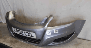 Zderzak przód przedni opel zafira b ii 2 lift fl Z163 szary halogeny 2
