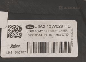 Range rover velar L560 reflektor lampa full led high version laser prawa europa oryginał 21