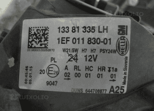 Opel corsa e lampa przednia lewa 8