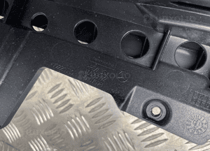Mercedes W221 osłona licznika daszek czarny skóra 79221530 4