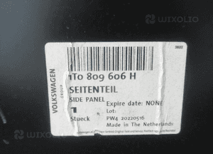 Błotnik tylny tył prawy vw touran i lift 1T0809606H 2010-2015 8