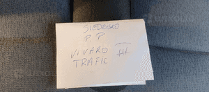 Fotel pasażera kanapa ławka dwójka Renault Trafic III Vivaro B 14- 8