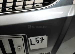 Zderzak przód przedni opel vectra c lift fl Z163 szary halogeny 2