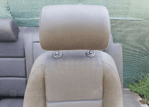 Fotele Fotel Kanapa Nieskladana Welur Czarne Soul Podlokietnik Audi A4 B6 Sedan Komplet 5