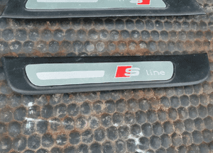 Listwa Listwy Progowe Ozdobne Drzwi S-Line Nakładki Komplet Przód Tyl AUDI A4 B8 Sedan Kombi 11