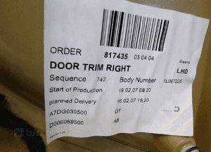 JAGUAR XK X150 BOCZEK TAPICERKA DRZWI PRZÓD PRAWY 8