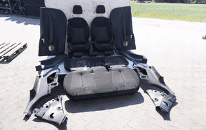 Fotele siedzenia materiał alcantara citroen DS3 1