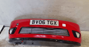Zderzak przód przedni ford fiesta vi mk 6 przedlift halogeny K2 czerwony 1