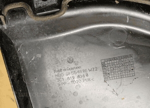 Podszybie osłona podszybia prawa VW Passat B6 3C1819404B 7